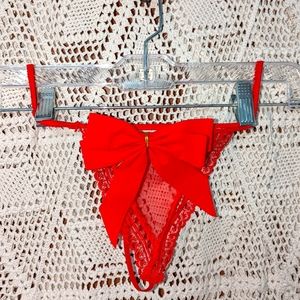 Women's Red g-string, sz M